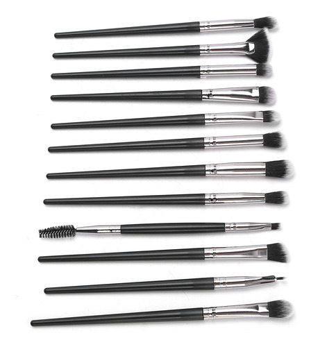 Juego De 12 Brochas De Maquillaje De Nailon En Polvo Para Co