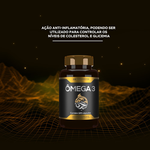 10x Omega 3 Oleo De Peixe Premium 120caps Hf Suplementos