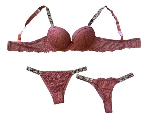 Conjunto Brillos Sostén Mas Bombacha Bikini Y Colaless