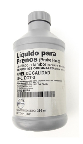 Liquido Frenos 350ml Original Nissan