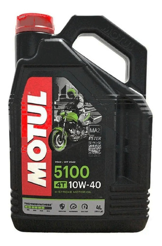 Óleo de motor Motul semi-sintético 10W-40 para motos e quadriciclos x 4L