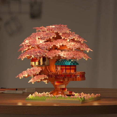 Jihui M2109 Sakura Tree Building Blocks Educational Toy 1