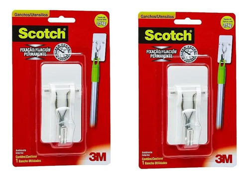 Kit 5 Gancho Adesivo Scotch 3m Utensílios Suporta Ate 3,5kg