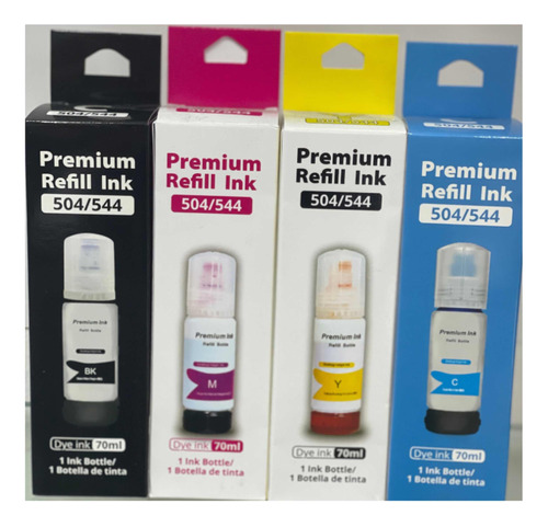 Tintas Genéricas Premium 544 Para Impresora Epson