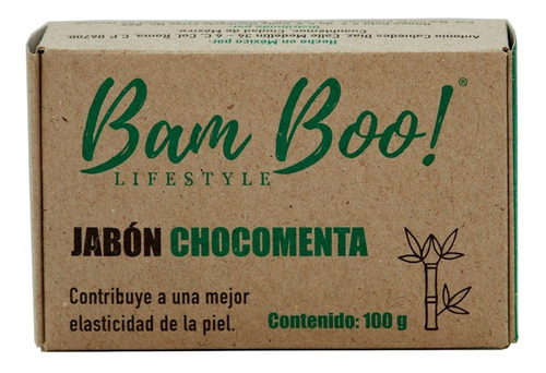 Imagen 1 de 4 de Jabón Chocomenta Bam Boo! Lifestyle® 100 Gr