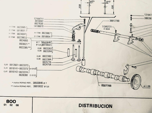 Manual De Repuestos Tractor Fiat 800e