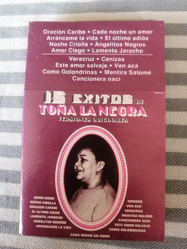 Toña La Negra - 15 Exitos Cassette Nac Ed 1986