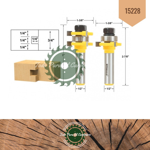Fresa Router Encastre Y Machimbrado Yonico (usa) 15228