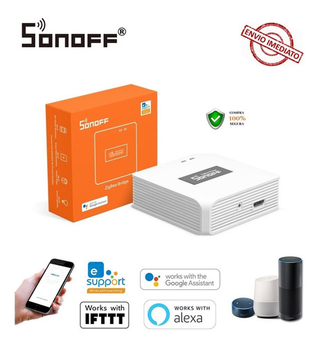 Imagem 2 de 10 de Hub Sonoff Zigbee Bridge 3.0 Aut. Residencial Google Alexa