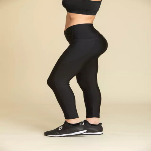 Calza Larga Aptitud Fuso Con Cintura Cruzada Mujer Deportiva