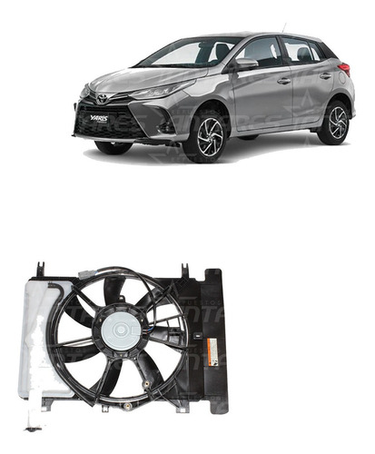 Electroventilador Completo  Yaris Sedan Y Sport  2006 2011