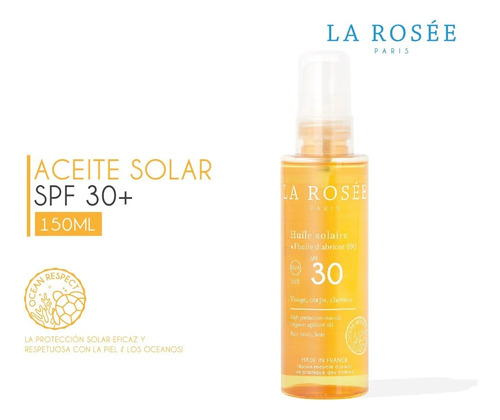 La Rosee Aceite Solar Spf30 150 Ml