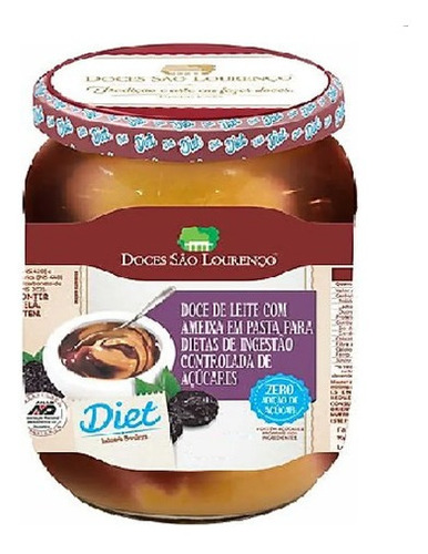 Doce De Leite Ameixa Diet Sao Lourenco 210g