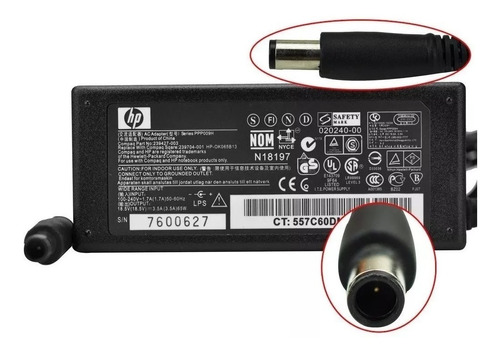 Cargador Hp 18.5v 3.5a Punta Aguja, Original