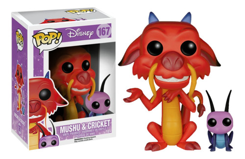 Funko Pop Mushu Y Cricket - Cajacondetalles Mulan Princesas