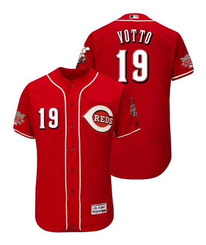 Camiseta M. L. B. Cincinnati Reds #19 Votto (talle X X L)