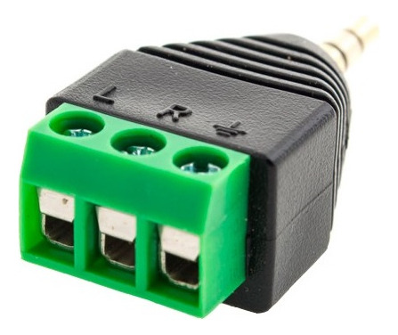 10 Adaptador Conector Estéreo P2 Macho X Borne Kre P/ Cftv