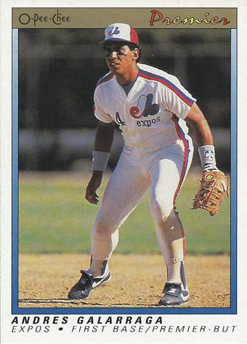 Barajita Andres Galarraga O Pee Chee Premier 1991 #48 Expos