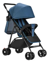 Comprar Carriola Carreola Toplinc De Bastón Plegable Reclinable Azul Acero Con Chasis Color Negro Ruedas 360 Freno Arnés De 5 Puntos