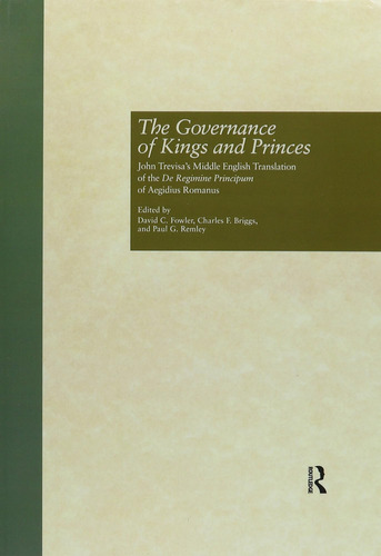 Libro: The Governance Of Kings And Princes: John Trevisaøs