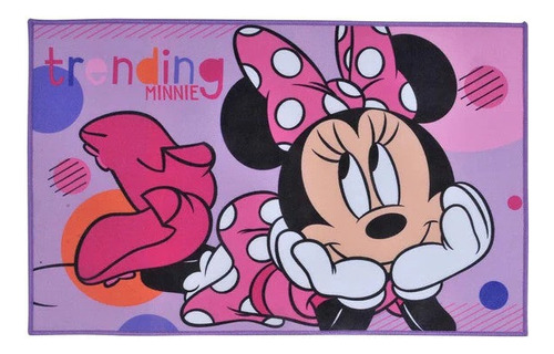 Bajada De Cama/alfombra Infantil Disney Minnie Shine