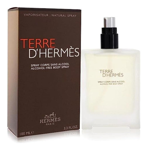 Terre D'hermes By Hermes, Spray Corporal Sin Alcohol 3.4 Oz