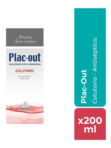 Plac-out Colutorio Antiséptico Bucal X200 Ml 