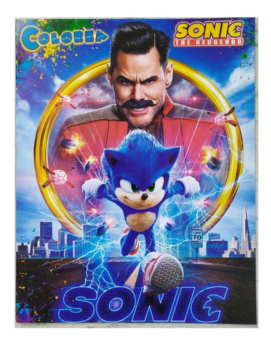 Sega Sonic Mania Paq 10 Libros De Iluminar Colorea Nintento