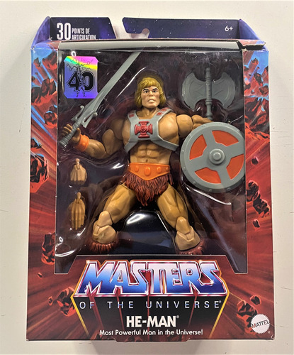 Master Of The Universe He-man 40 Aniversario En Stock