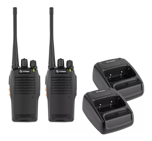 Kit 2 Radios Steren Rad-010 16 Canales Uhf 3w Recargables