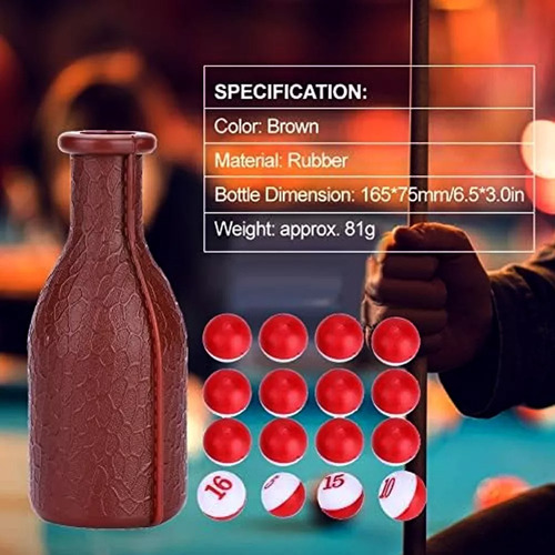 Botella Con Bolitas De Sorteo Artículos De Billar Suite