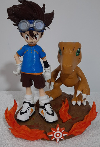 Tai Y Agumon Digimon En 3d