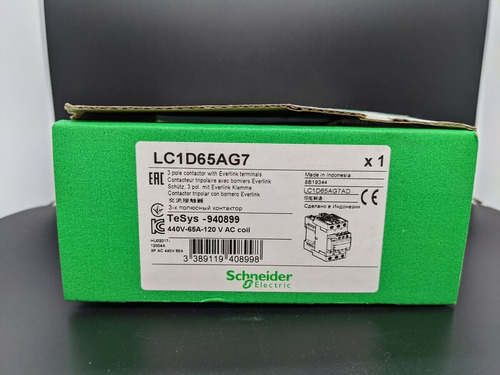 Contator Trip.65a 1na+1nf 120v - Lc1d65ag7 - Schneider