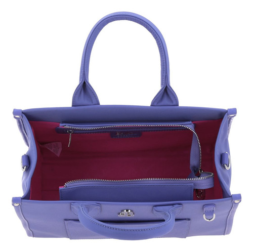Bolso Tipo Satchel Barbie Gorétt Con Colgante Gia P25 Lila Lisa Níquel Lila