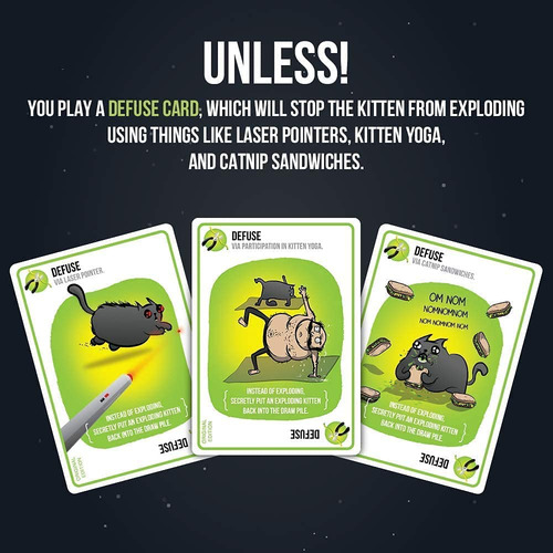 Juego De Cartas Exploding Kittens Imploding Expansion Family