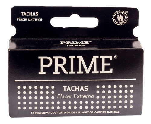 Imagen 1 de 2 de Preservativos Prime Tachas Caja X12u Placer Extremo