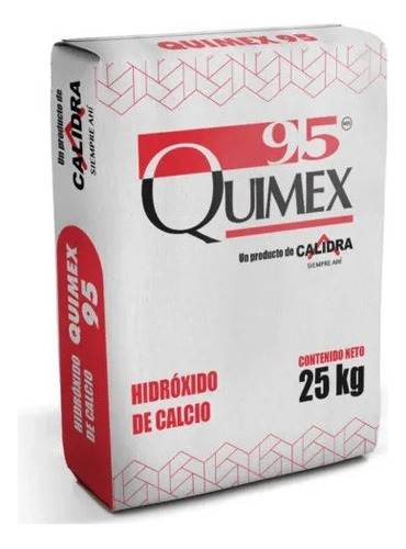 Calidra Quimex 95 Hidróxido De Calcio Cal Grado Alimenticio