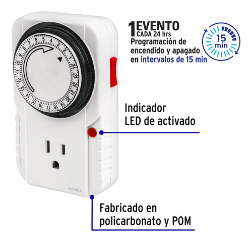 Temporizador Analógico Intervalos De 15 Min