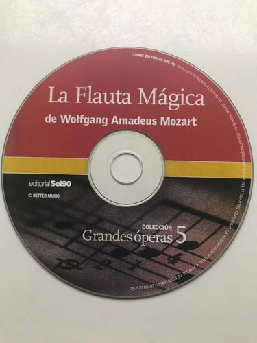 Disco Compacto La Flauta Mágica  De Mozart