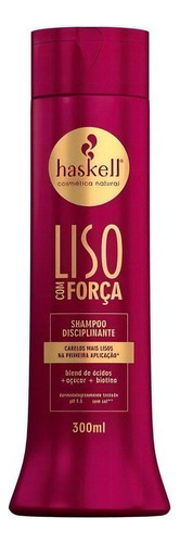 Kit C/ 4 Haskell Shampoo Liso Forca 300ml