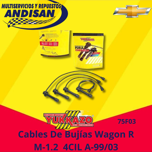 Cables Para Bujias Wagon R M-1.2 4cil. 16val. A-99/03