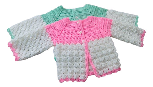 Ajuar Saquitos Bebe Nacimiento Baby Shower Artesanal Crochet