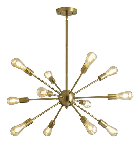 Susvqlxg Sputnik - Lampara De Arana De 8 A 12 Luces (cobre,