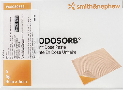 Iodosorb Aposito 6x4cm (5grs.) Caja Con 5