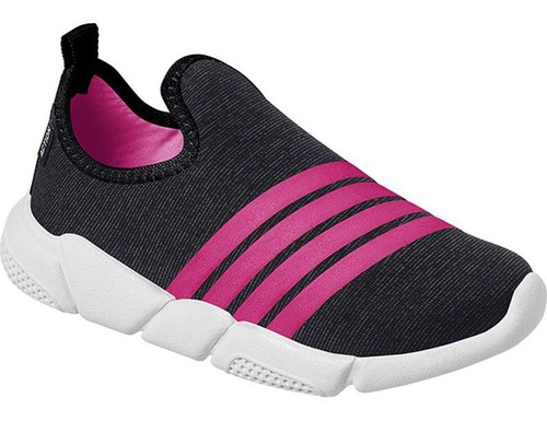 Tênis Infantil Ortopasso Flex Menina Preto Pink