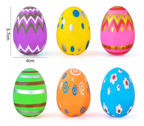 Huevos De Pascua Gigantes Rellenables De Plástico 30 Pzs