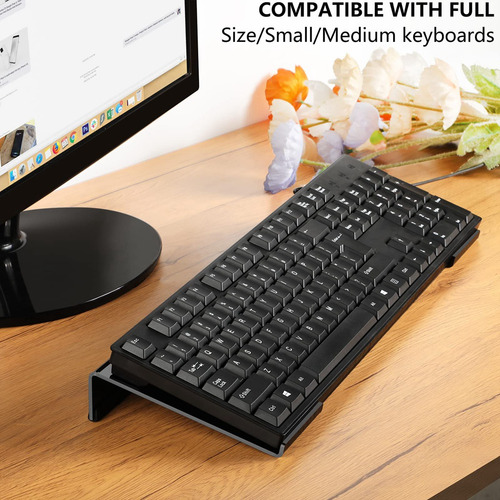 Soporte Acrílico Para Teclado De Computadora Para Escritorio