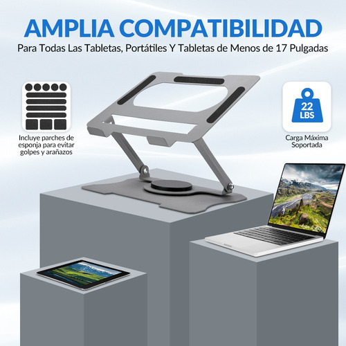 Base Soporte Para Laptop Tableta Portátil Ajustable Plegable