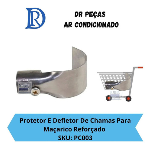 Protetor Defletor De Chamas Para Soldar Maçarico Reforçado