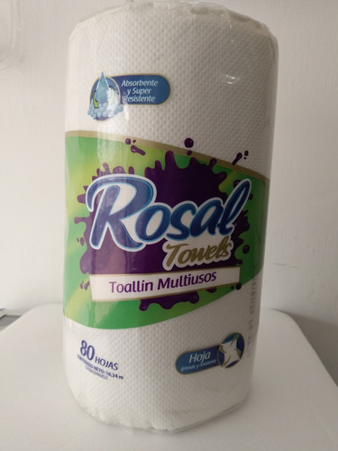 Toallin Rosal Towels Bulto X 24 Rollos De 80 Hojas 